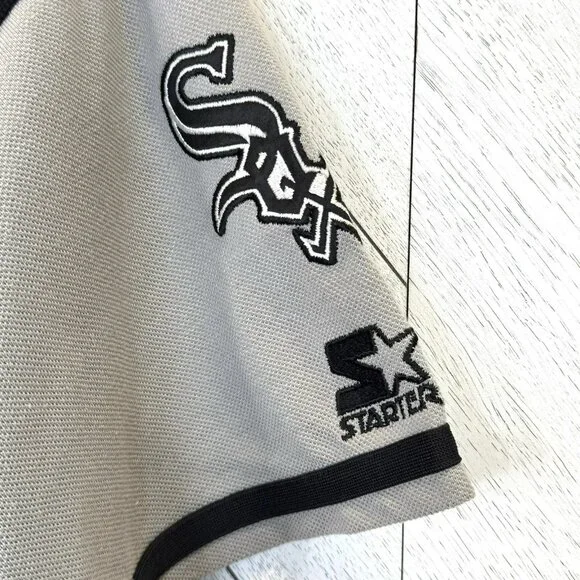 Vintage Starter Jersey Chicago White Sox Baseball MLB Blue Mens Size Medium - Picture 3 of 4